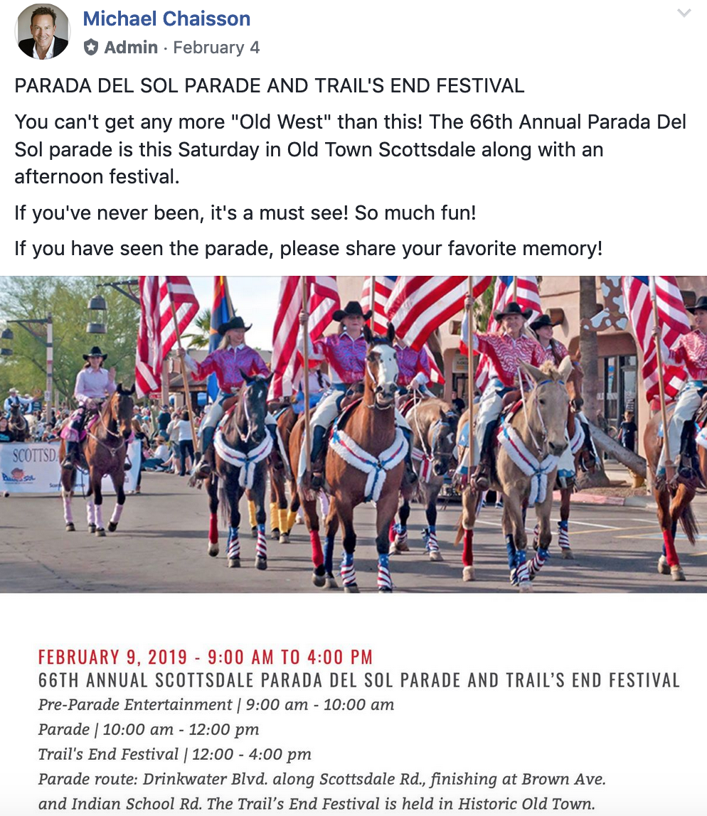 Parada Del Sol Parade in Old Town Melody Birkett