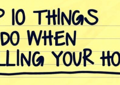 Top 10 Things to do When Selling a Home