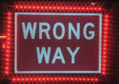 Wrong-way Alert System Working!