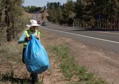 Right of Way Weds. – Littering