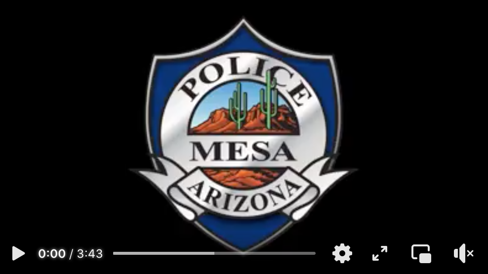 Mesa PD Officer Rescues “Jumper”