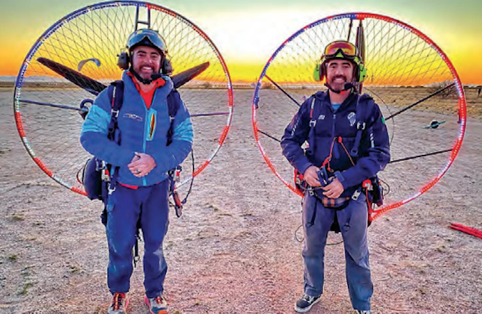 Twin Brothers Take to the Skies